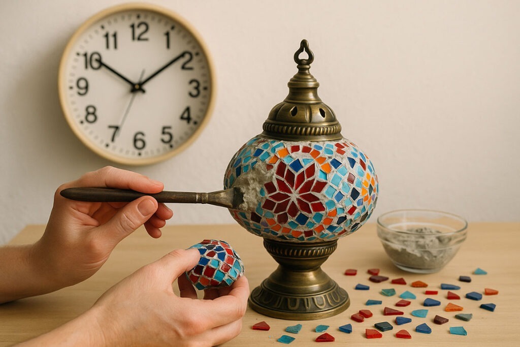 Mosaic lamp DIY