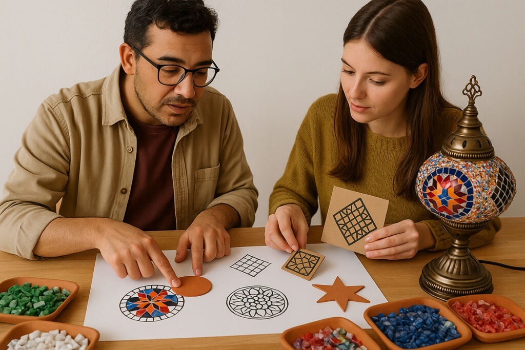Make your own mosaic lamp