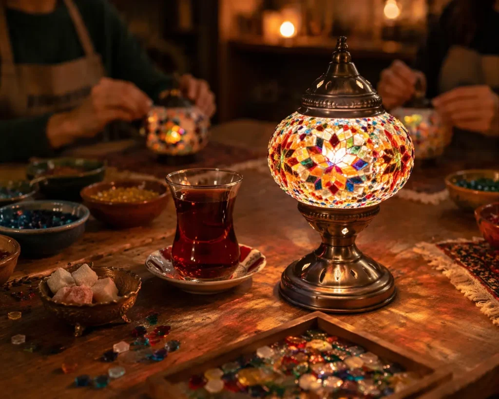 oriental-mosaic-lamp-workshop-berlin-make-yourself-tea-cozy